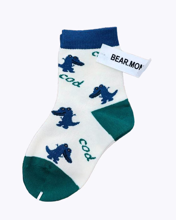جوراب پسرانه طرح لبخند BEAR MOMO